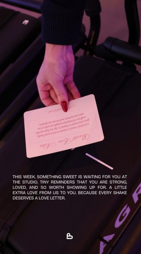 Brand Activation for Valentine's Day Lagree Studio BOOSTD