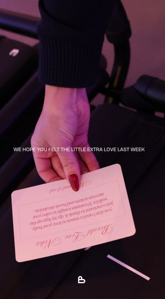 Brand Activation for Valentine's Day Lagree Studio BOOSTD