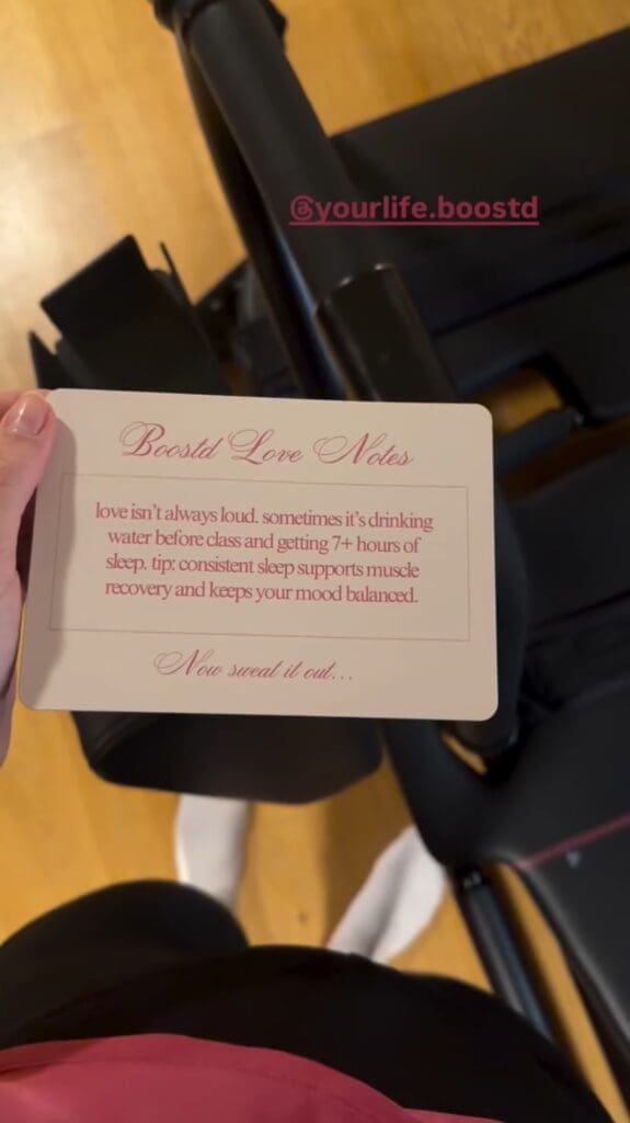 Brand Activation for Valentine's Day Lagree Studio BOOSTD