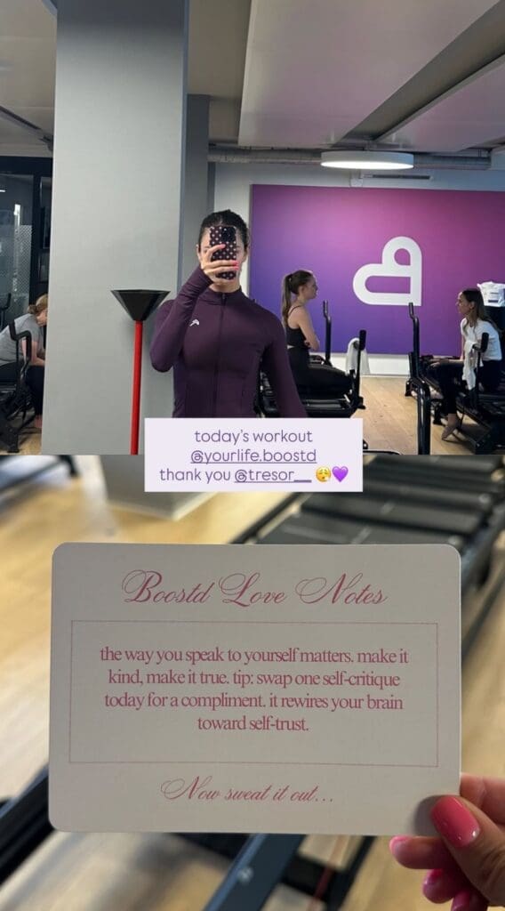 Brand Activation for Valentine's Day Lagree Studio BOOSTD